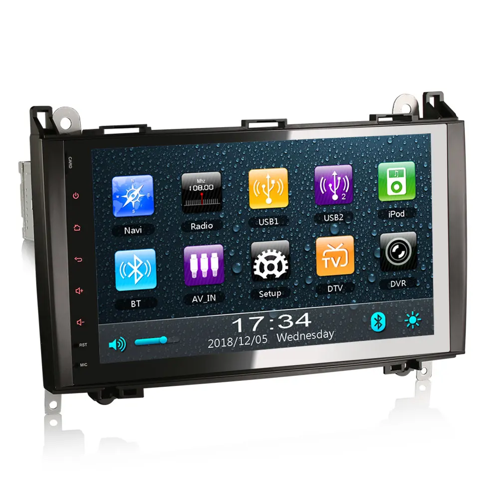 Erisin ES792B 9 &quot1 din автомобильный DVD 3G GPS RDS Bluetooth iPhone SWC USB DVR IN для Mercedes Benz A/B Class Sprinter Vito