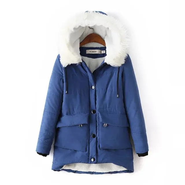 Новинка 2017 года зима женский пиджак Для женщин теплые Зимняя парка хлопковое