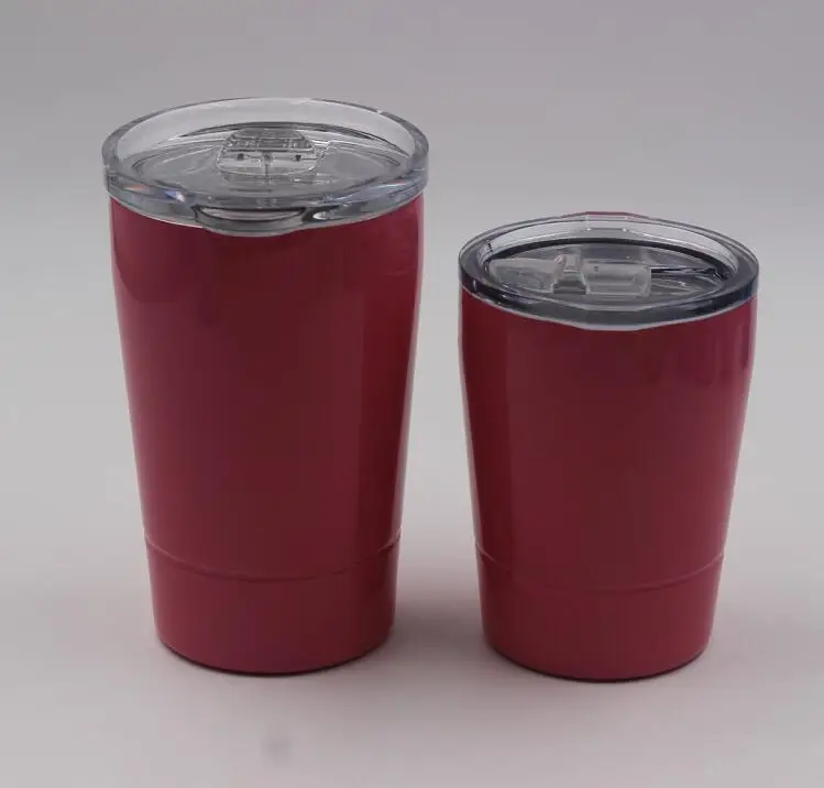 Quevinal20pcs 12oz 8 5 oz мини массажер бокалы для вина Нержавеющая сталь путешествия