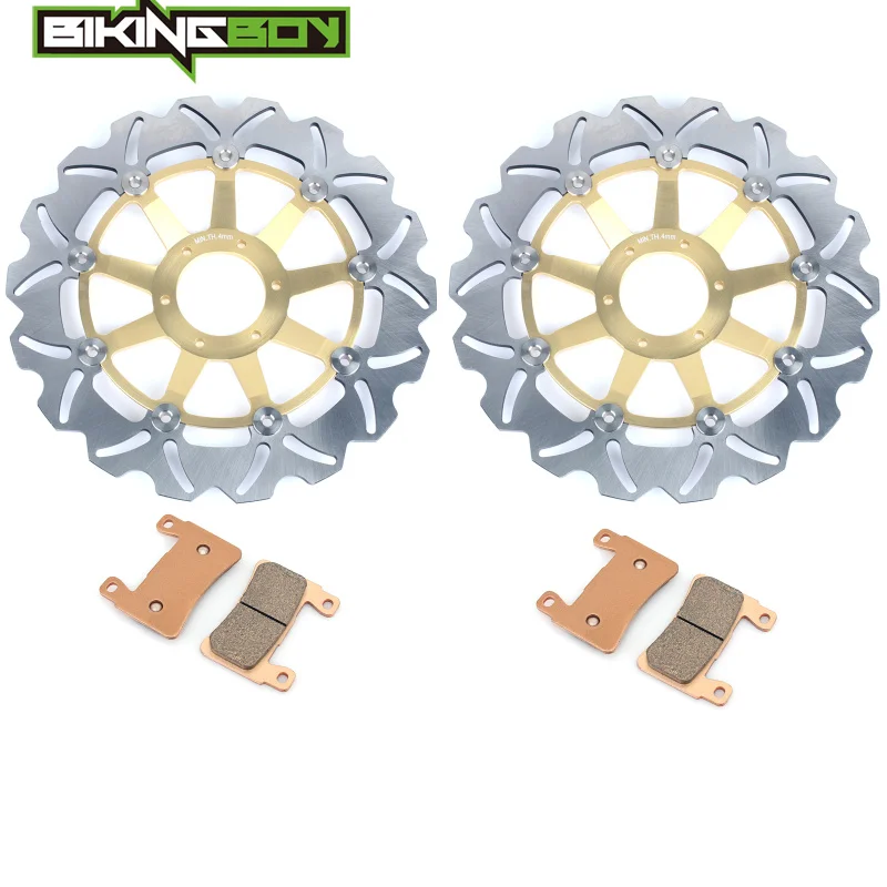 BIKINGBOY для HONDA CBR600F 99 00 CBR 600 SuperSport F4 1999 2000 передние тормозные диски роторы колодки