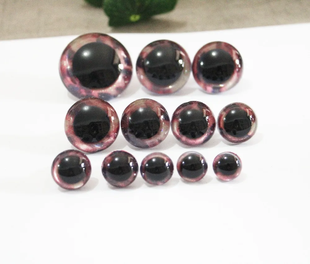 20pcs/lot 13mm--40mm round clear safety animal toy eyes +new glitter fabric+ washer for diy doll findings--02 | Игрушки и хобби