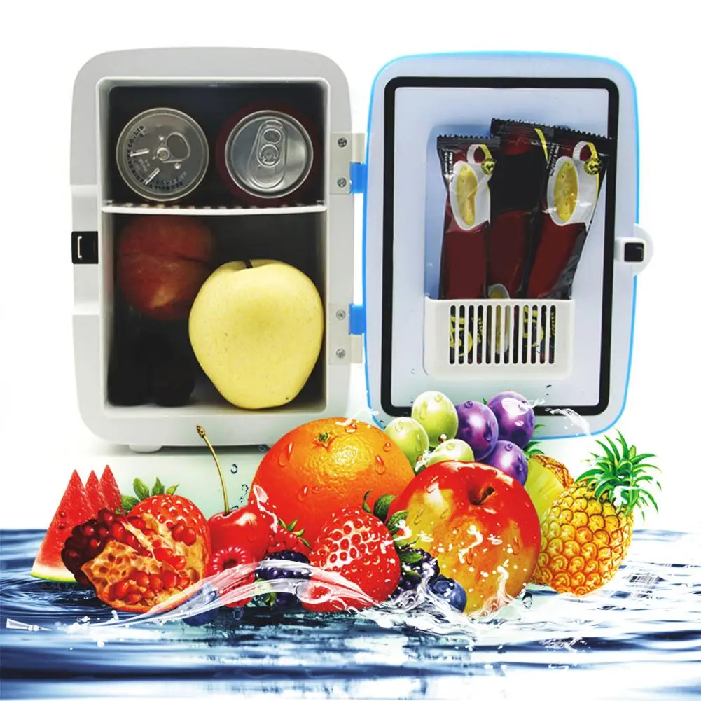 4L открытый мини маленький автомобильный холодильник для дома двойного