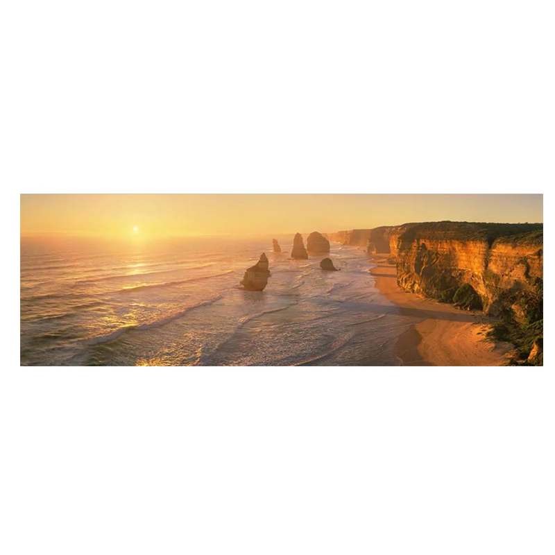 Sunsets Природный морской Горный пейзаж холст живопись Куадрос плакаты и принты скандинавские настенные картины для гостиной