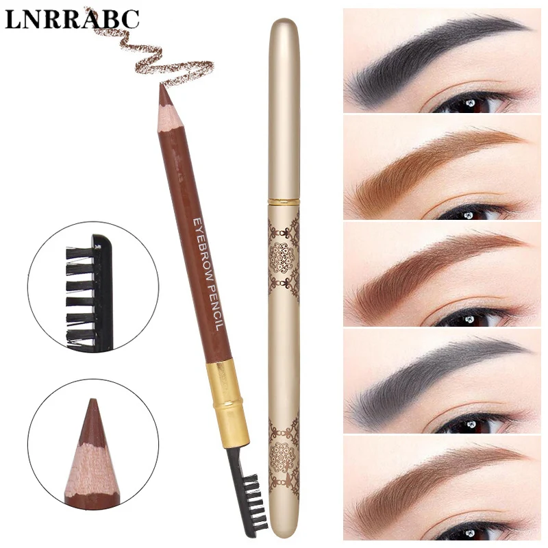 Hot 2018 New Professional Eyebrow Pencil With Brush Women Make up Tools Double Head Cosmetics Waterproof Not blooming | Красота и