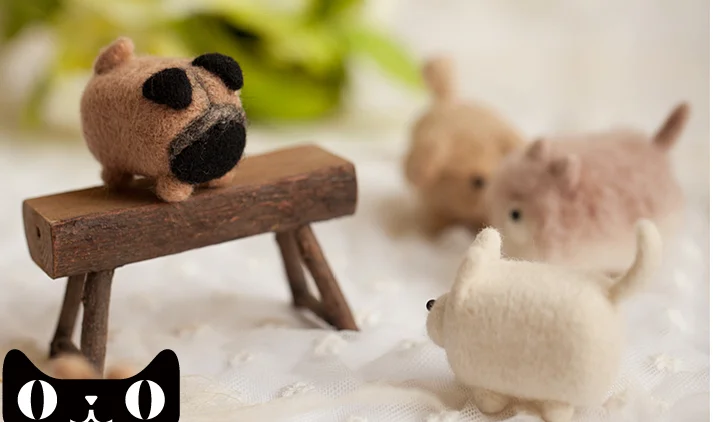 Без уход за кожей лица собака мультфильм животных комплект Шерсть Кружево