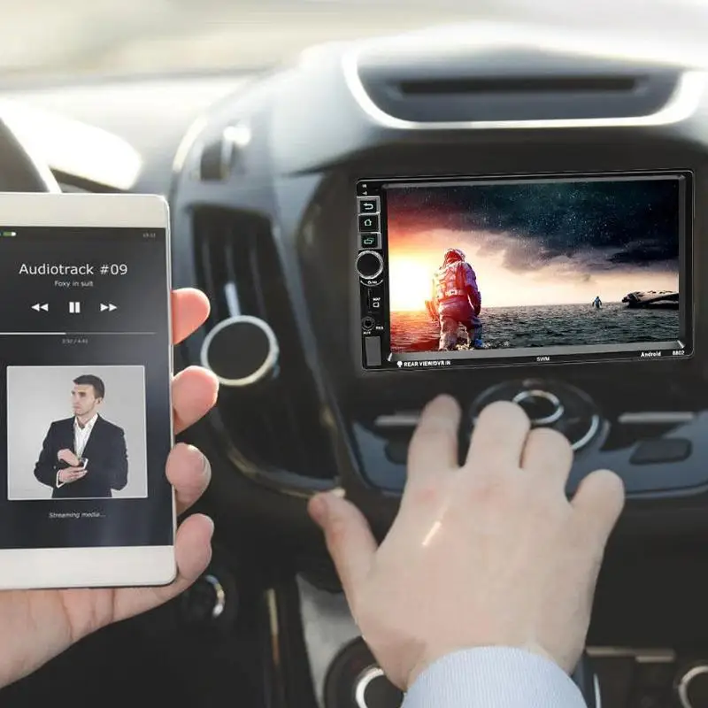 SWM 8802 обновленная версия 2din 7in Android 7,1 Автомобильный видео MP5 плеер gps FM Bluetooth заднего вида Автомагнитола с камерой WiFi