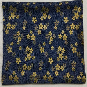 blue sakura flower 50x160 см классический красный синий золотой тиснение Рождественский цветок венок Снежинка Сакура цветок Хлопок Trwill Цветочный Ткань пэчворк - Цвет: blue sakura flower