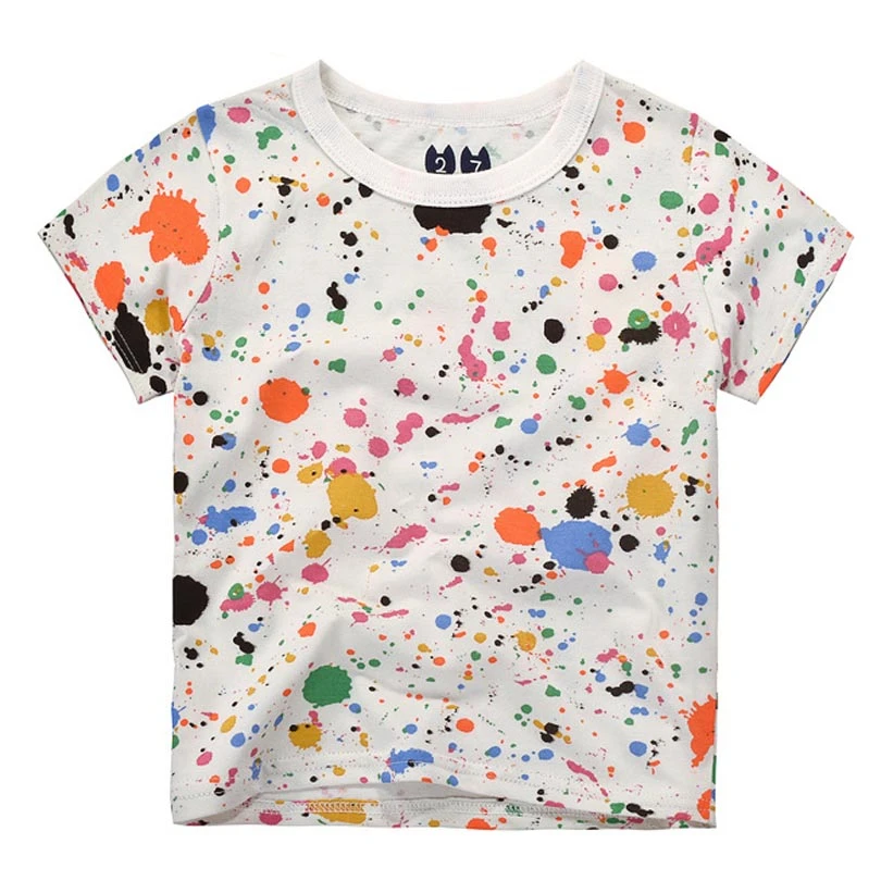 2019 летние детские футболки для девочек футболка с коротким рукавом мальчиков