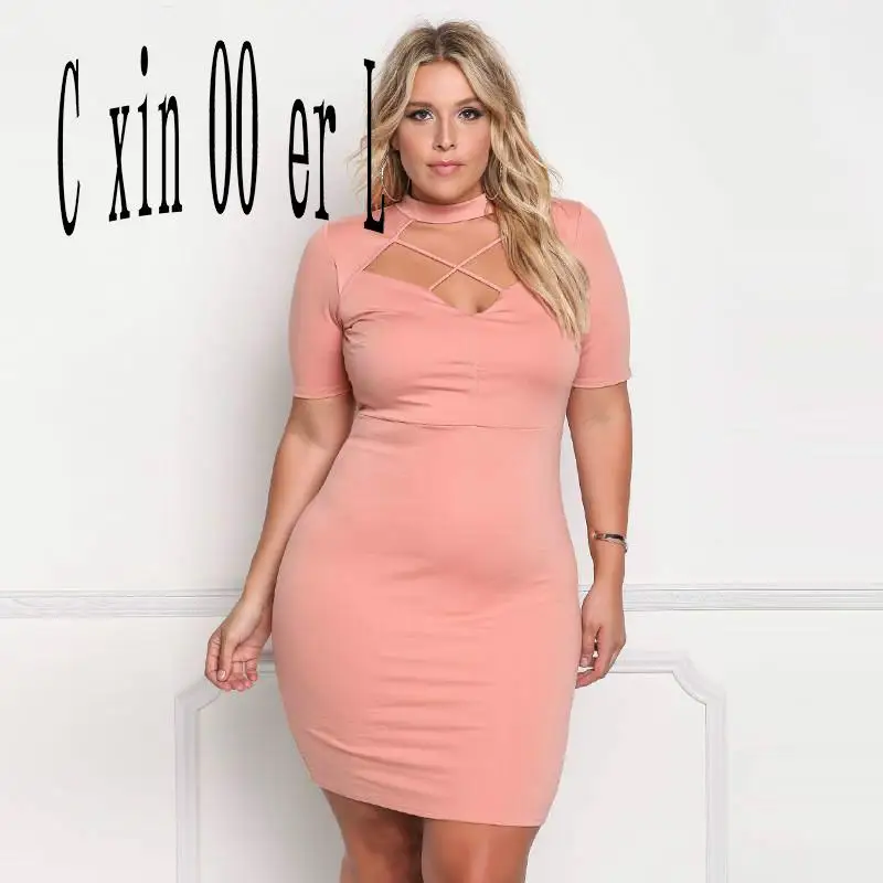 2018 новые модные летние однотонные женское платье короткий рукав Повседневное