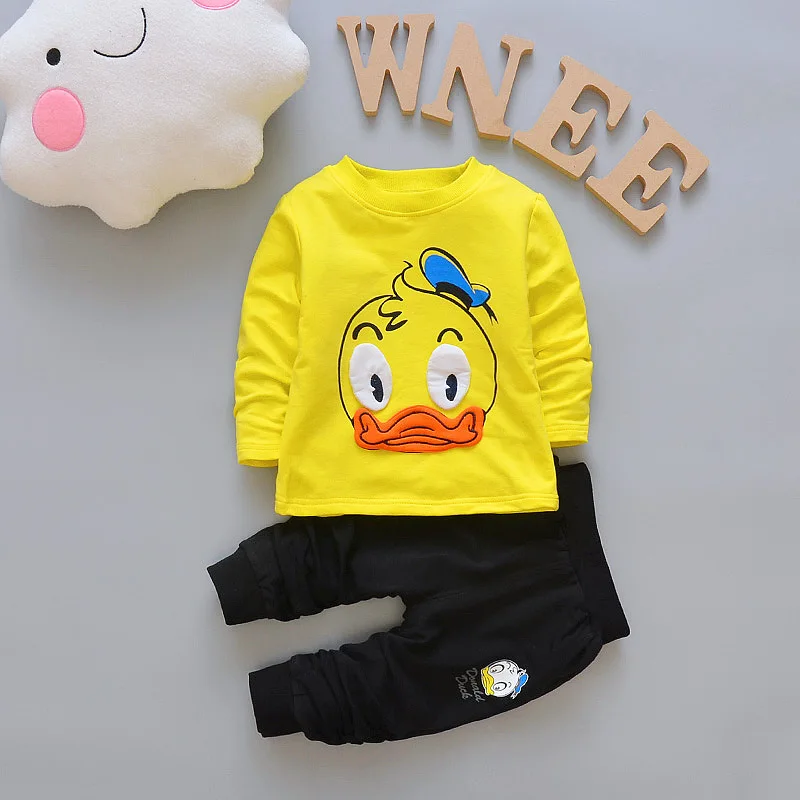 2018 г. Брендовые комплекты одежды для маленьких мальчиков и девочек повседневная