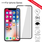 Защитное стекло для Iphone x, 7, 8, XS Max, XR, закаленное, с полным покрытием, 2018