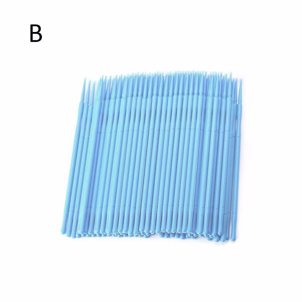 100pcs Disposable Eyelash Extension Tools Individual lashes Applicators Mascara Brush Lash Extensions Cotton Swab | Красота и
