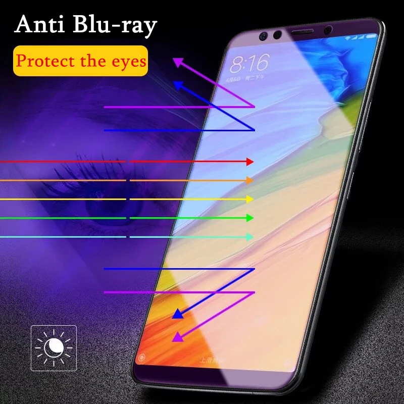 2 шт./лот закаленное стекло для Xiaomi Redmi 5 Plus 6 6A Защитное экрана 9H защита от Blu ray