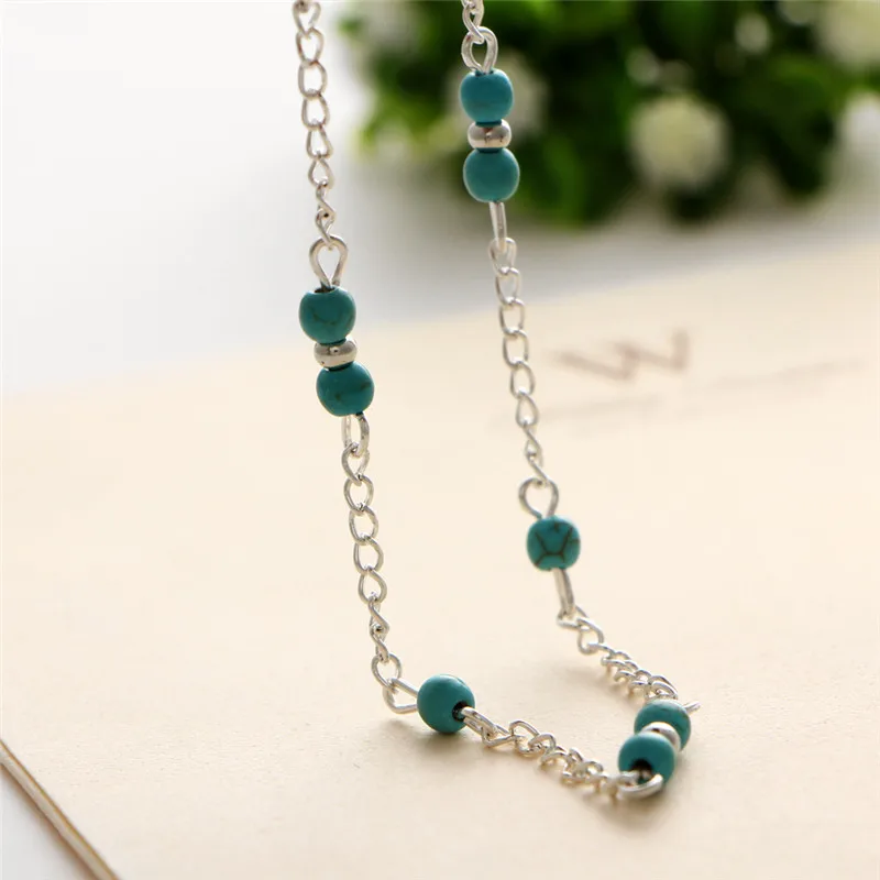 Personality fashion handmade beaded anklet Vintage ladies Bracelet on the leg metal accessories Jewelry | Украшения и аксессуары