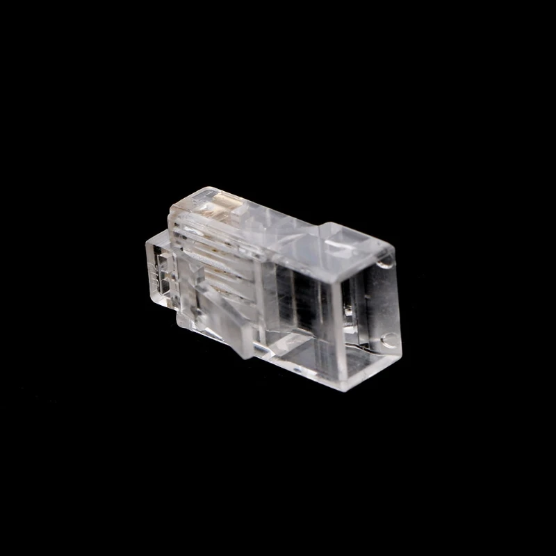 1 сумка 100 шт RJ45 8-контактный разъем CAT6 сетевой кабель модульный Ethernet Кристальные