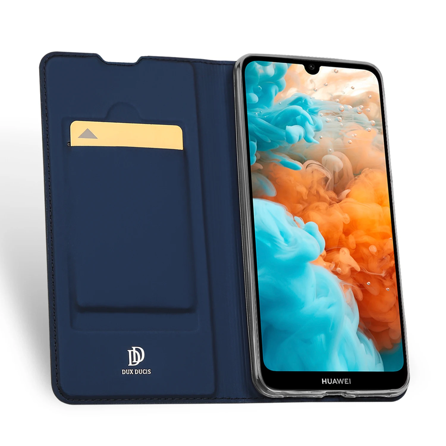 Роскошный чехол книжка из искусственной кожи с откидной крышкой для Huawei Y6 Pro 2019
