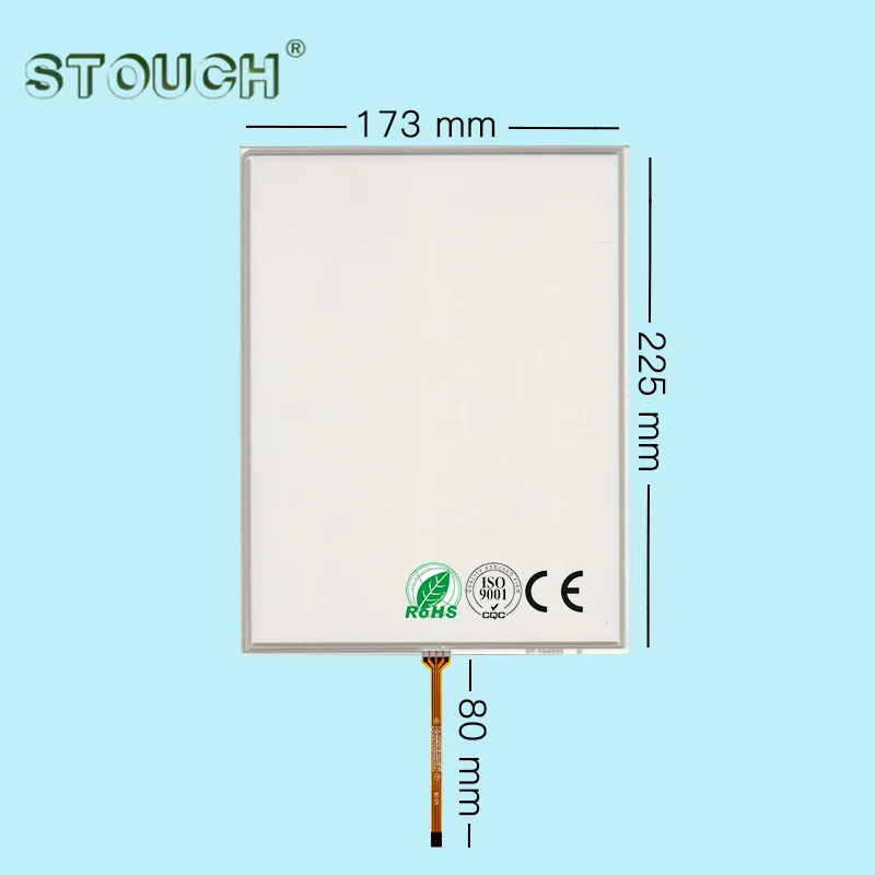 

Brand New 10.4 inch Digitizer touch screen for DMC AST-104A080A/104A Glass 4 Wire industrial Cable Resistive Panel 225*173mm