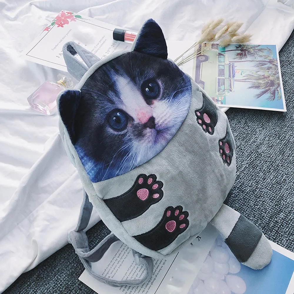 Aelicy женская сумка Детский рюкзак с мультяшным котом Детский милый школьный рюкзак для маленьких девочек mochilas Прямая поставка