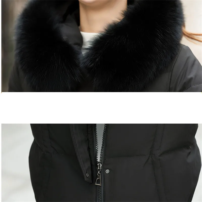 Зимняя пуховая куртка для женщин новинка 2018 Женская средней длины среднего