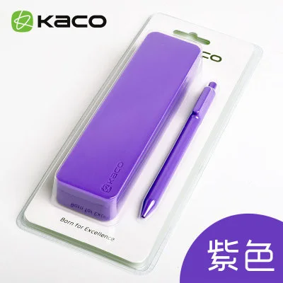 Чехол для карандашей KACO из чистого силикагеля, чехол для карандашей, цветная коробка для карандашей, Подарочная коробка для хранения, 1 ручка, 1 чехол, набор - Цвет: 6