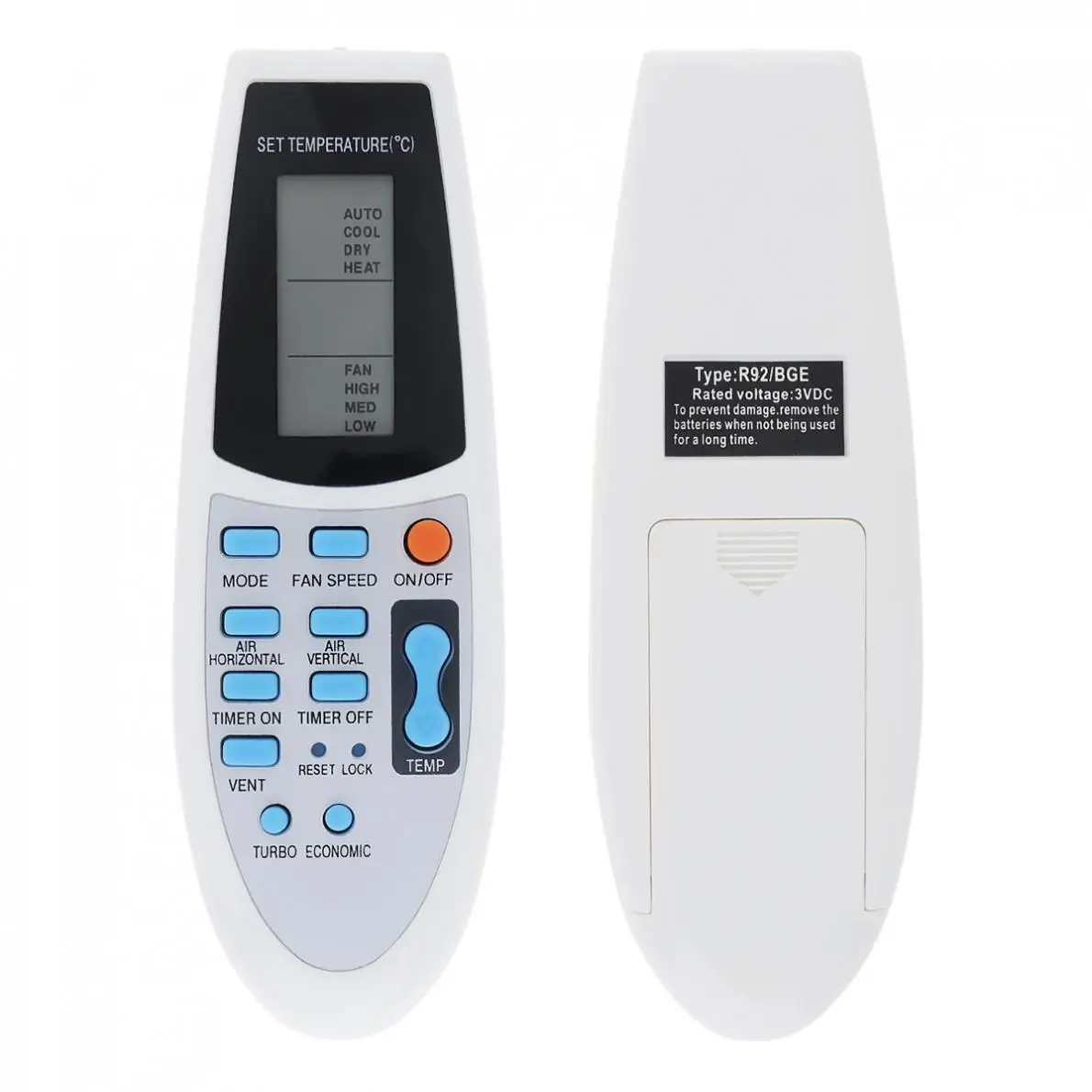 

Replacement IR 433MHz Air Conditioner Remote Control with Long Transmission for YORK R91 BGCE R91 BGE R92 BGCE R92 BGE L3FE