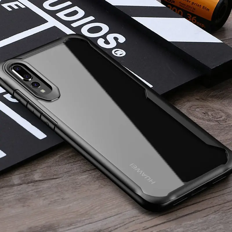 Для Huawei P30 P20 Pro Lite Nova 3i 3 4 защитный чехол сверхпрочный противоударный чехол для Huawei Mate 30 20 10 Pro Honor 20 V20 8X Max - Цвет: Black
