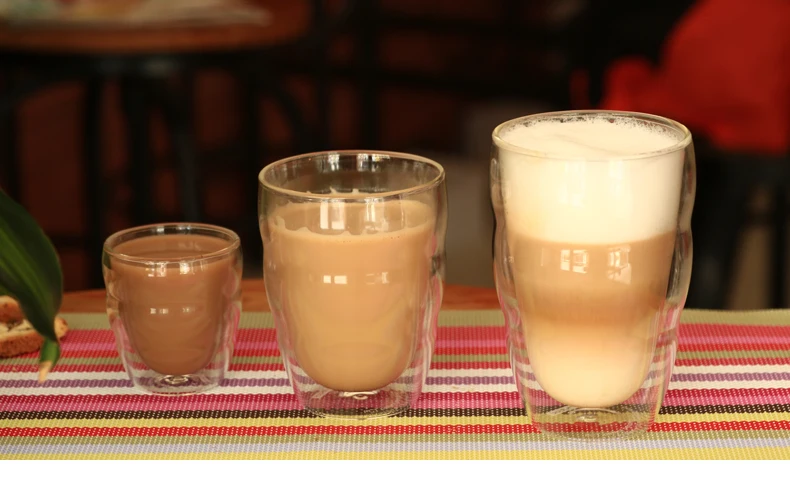 1 шт. термостойкие Средства ухода за кожей волна дважды Стекло Кофе чашки