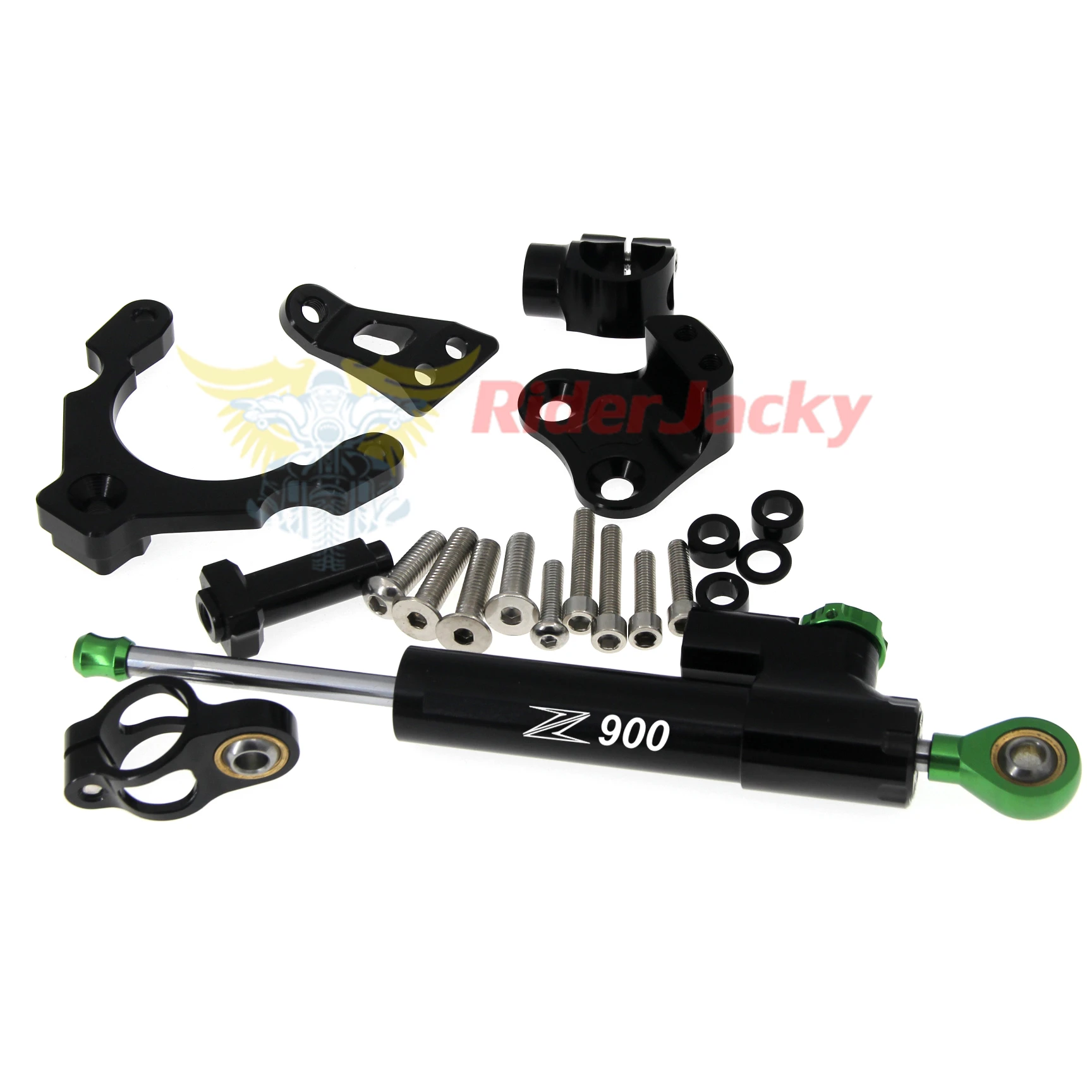 CNC Adjustable Motorcycle Linear Reversed Steering Damper with bracket Support For Kawasaki Z 900 Z900 2017-2018 | Автомобили и