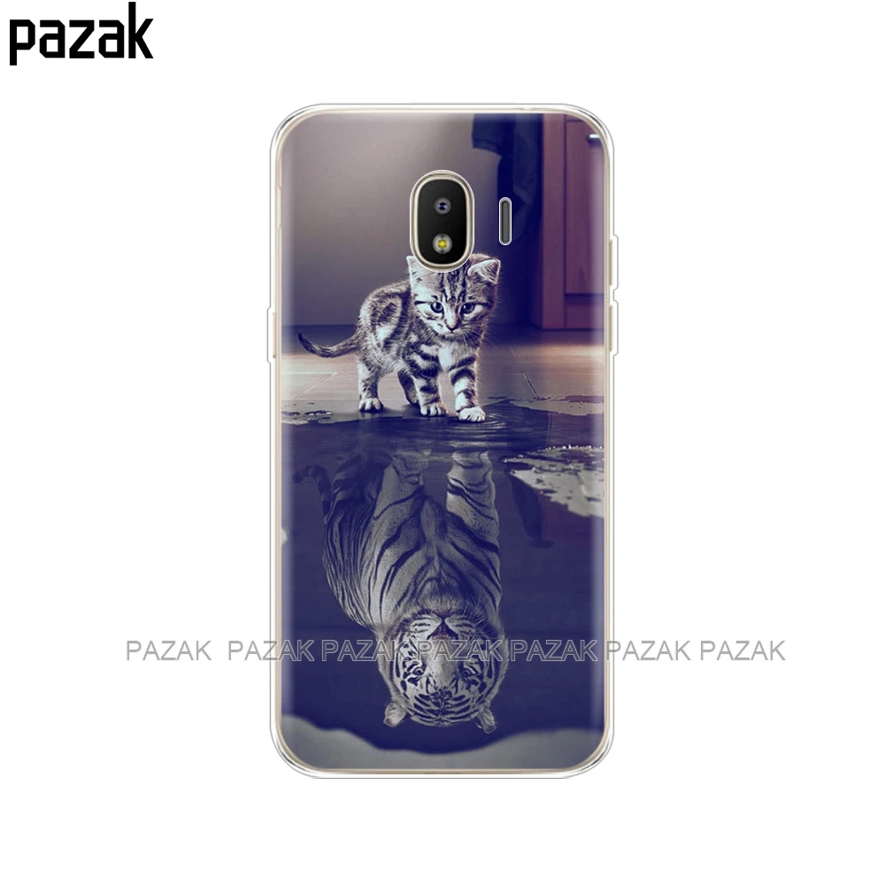 Силиконовый чехол для samsung Galaxy J4 чехол s Мягкий ТПУ задняя крышка Galaxy J4 EU J400F J400 телефон для samsung J4 чехол - Цвет: 34340