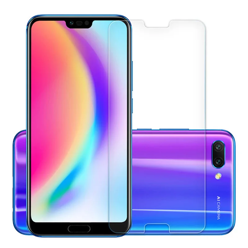 Чехол для Honor 10 Lite Защитное стекло Huawei закаленное полное покрытие защита экрана