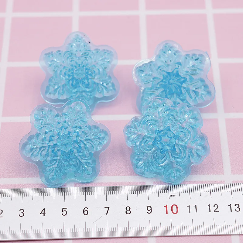 4 см Снежинка печать тиснение мягкая керамика керамическая текстура глиняные