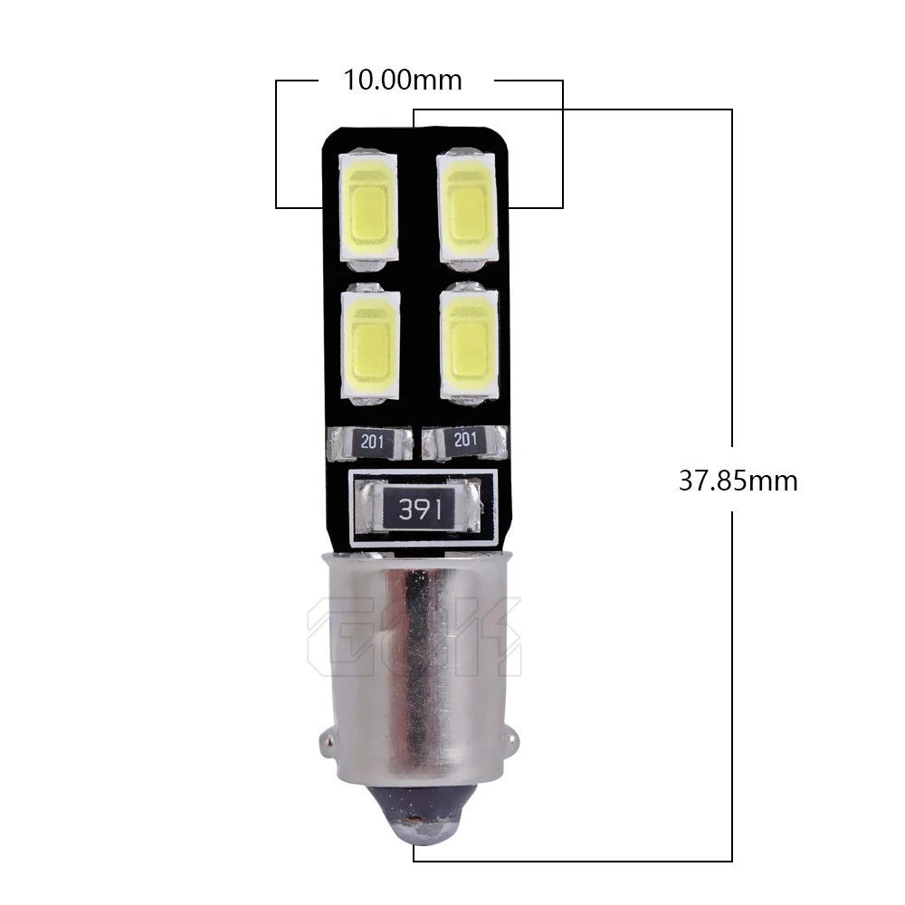 Светодиодная автомобильная лампа canbus 194 W5W Canbus BA9S 8smd 5630 5730 10 шт./лот бесплатная