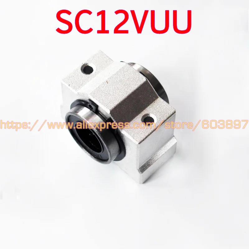 12 мм втулка подшипника вала SCV12 SCV12UU SC12V SC12VUU линейный блок с LM12UU втулка|linear block|shaft