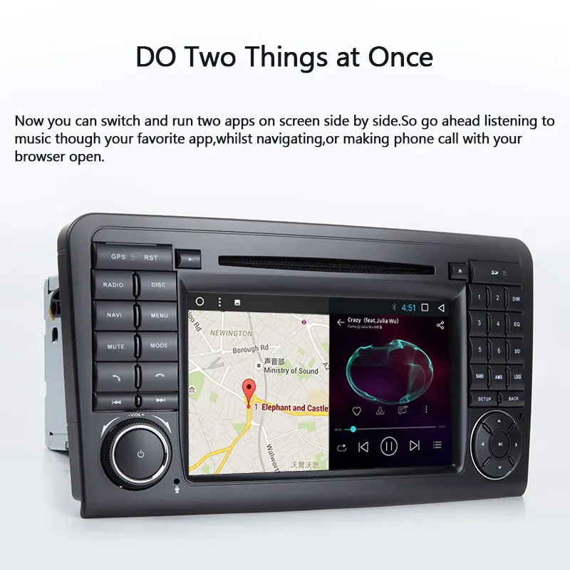 Xonrich 2 din Автомобильный мультимедийный плеер для Mercedes Benz ML W164 ML300 GL X164 GL320 350 420 450 500 R W251 GL320 GL500