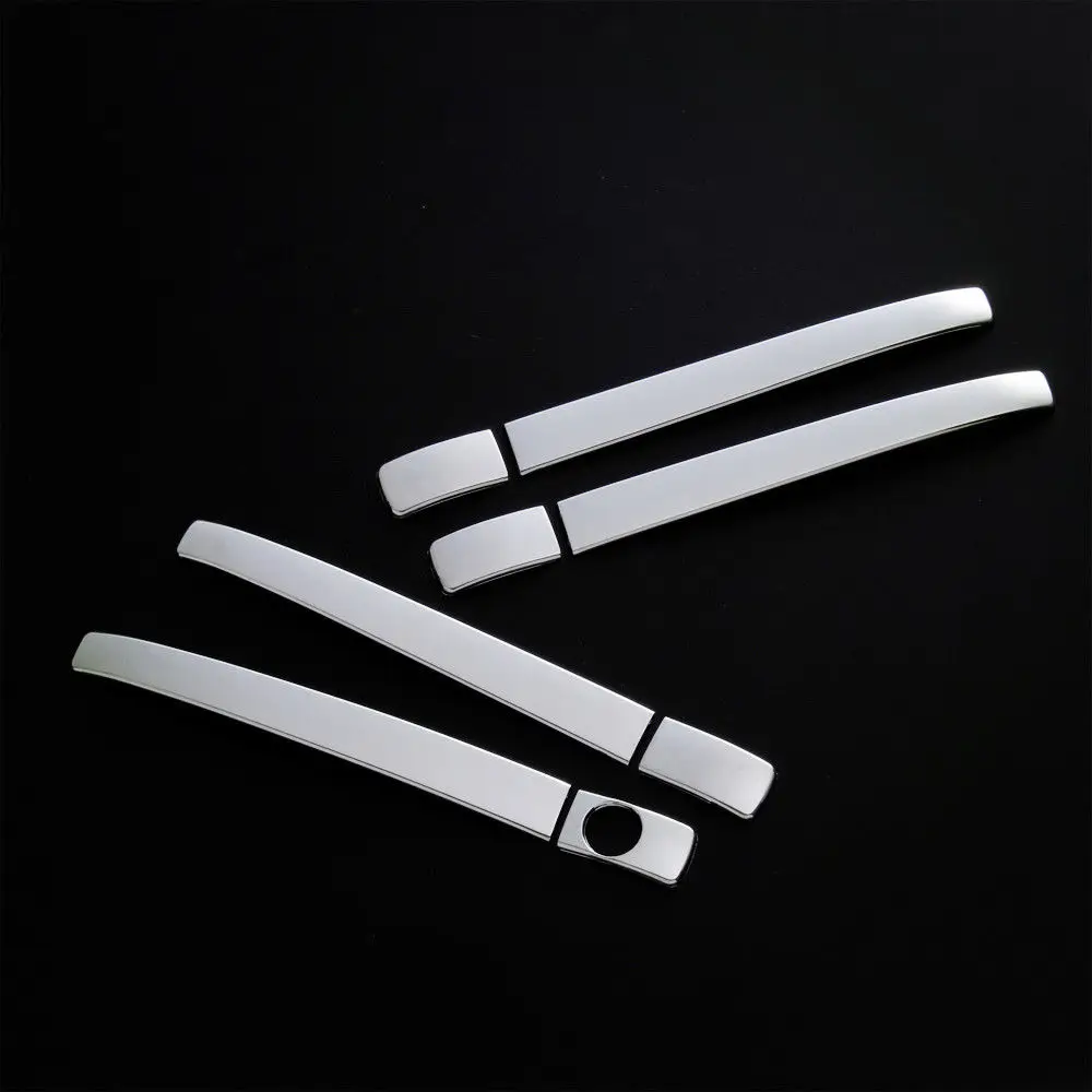 JY 8 шт. хромированная дверная ручка Формовочная отделка с замочной скважиной