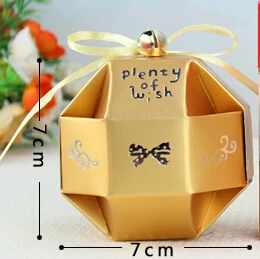 Золото конфетная коробка с лентой и колокол милое постельное белье для детского