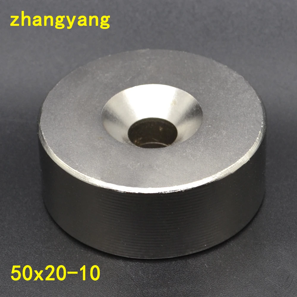 

1pcs 50*20mm NdFeB Lifting Ring Magnet Dia. 50x20 mm with M10 Screw Countersunk Hole 10 mm Neodymium Rare Earth Permanent Magnet