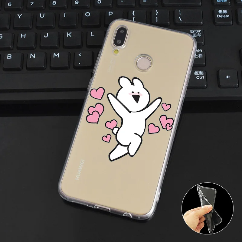 DREAMFOX M330 модный Мягкий ТПУ силиконовый чехол с кроликом для huawei Honor 6A 6C 7X9 10 P20 P30 Lite