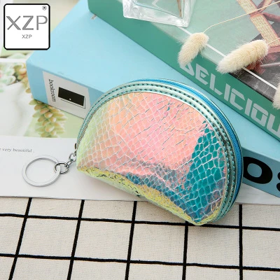 Style 3 XZP оболочка Лазерная Русалка Прозрачный Кошелек для монет ПВХ ключ деньги мини кошелек для женщин дети мальчики девочки молния карты Монета Сумки для хранения - Цвет: Style 3