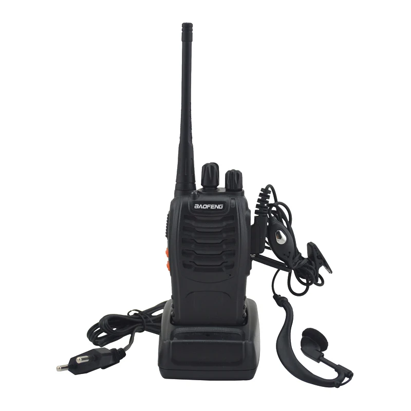 2pcslot baofeng bf 888s walkie talkie uhf two way radio baofeng 888s uhf 400 470mhz 16ch portable transceiver with earpiece free global shipping