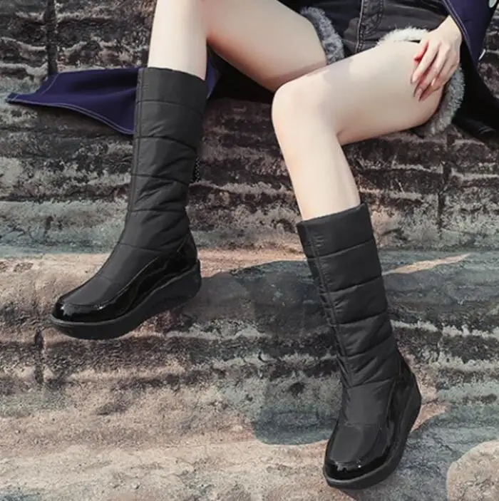 Zapatos Mujer Модная обувь Женские туфли лодочки Sapato Feminino Зимние сапоги для девочек