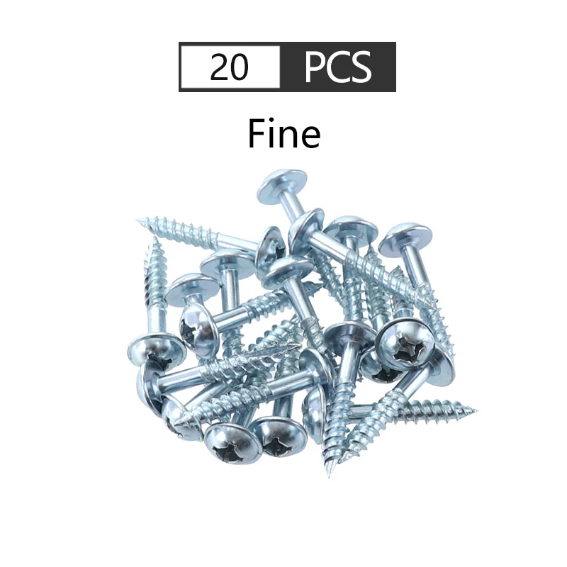 Fine-M4-25mm-20pcs Винт для карманного отверстия 4*25 мм Самонарезающий винт тонкой/грубой Phillips& квадратная омывающая головка набор винтов для карманного отверстия джиг системы - Цвет: Fine-M4-25mm-20pcs