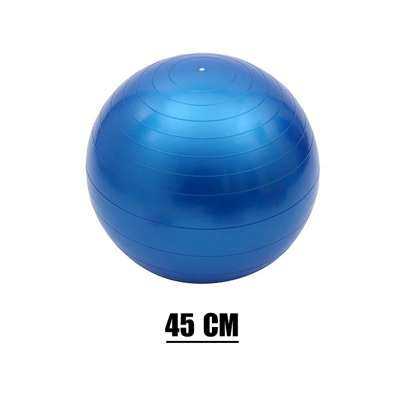 45/55/65/75/85cm йога мяч гладкой Фитнес баланс Пилатес Упражнение дома спортивный гимнастический костюм для беременной женщины с воздушным насосом - Цвет: 45cm Blue