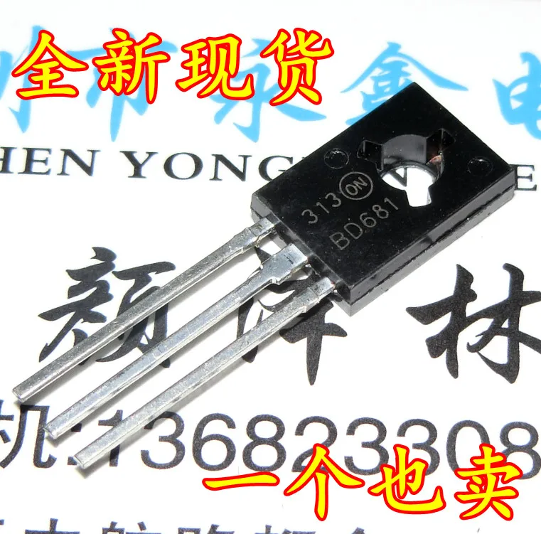 

5 шт./лот BD681 TO-126 100V/4A/40W