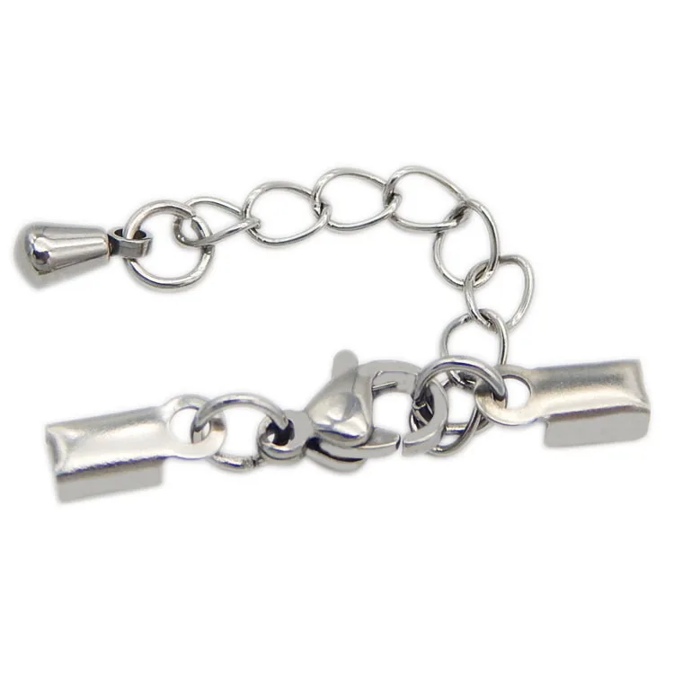 Нержавеющая сталь ленты щипцы 3 мм ювелирные изделия шнур Конец Крышки с омаром