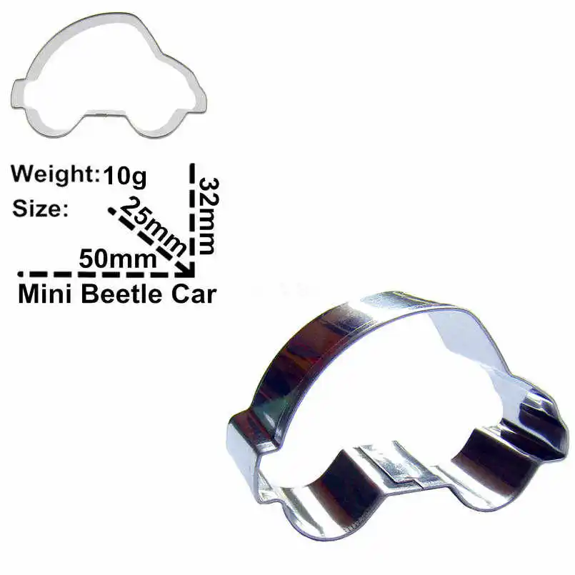 Кухонный инструмент из нержавеющей стали в форме мини жука для украшения тортов