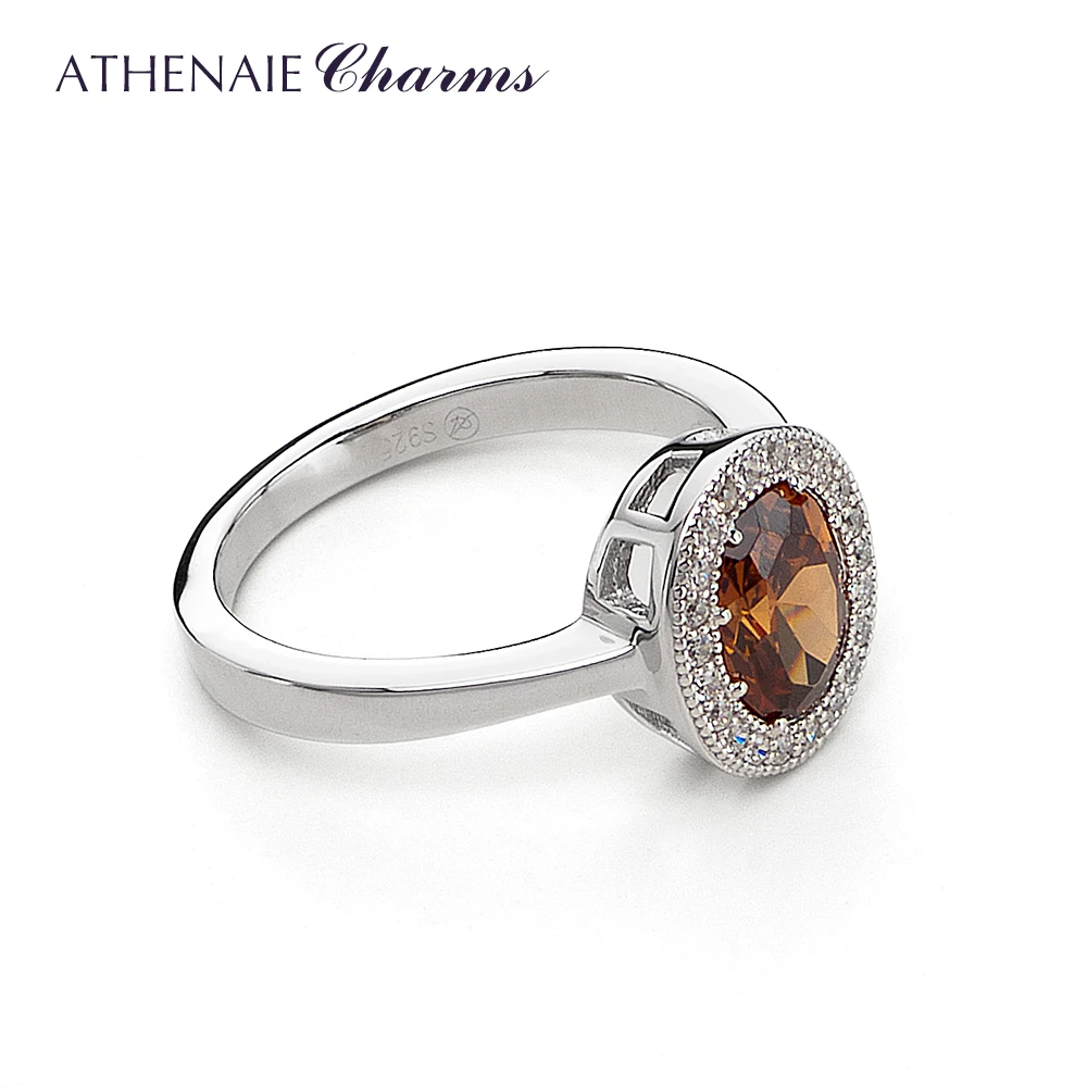 Женское Обручальное Кольцо ATHENAIE кольцо из стерлингового серебра 925 пробы с