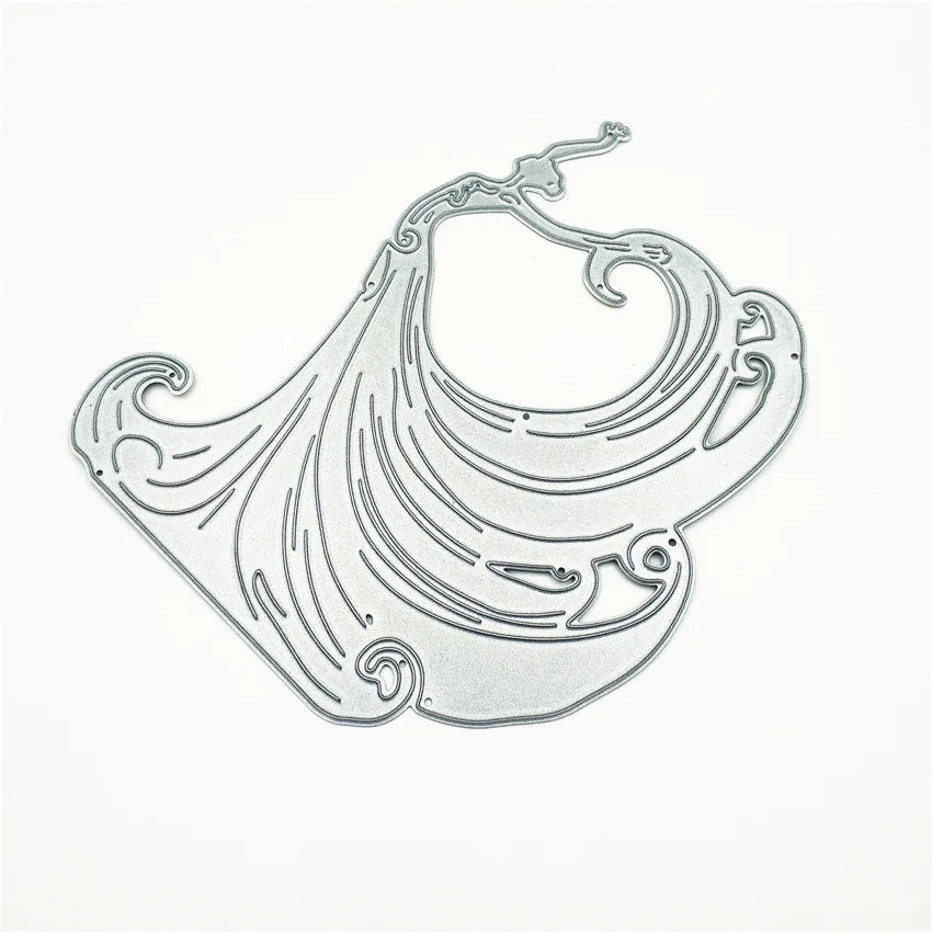 

ZhuoAng Dancing girl design cut openwork DIY clip art photo album decorative transparent sealing mold paper card