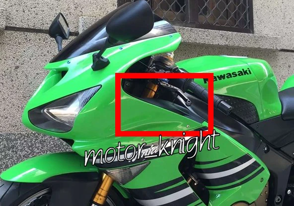 Для 2005 2006 Kawasaki ninja ZX6R ZX 6R верхняя передняя крышка Впускного Воздуха из углеродного волокна впускные панели обтекатели