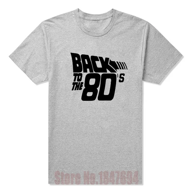 Обратно в 80 х Забавный Ретро Футболки Мода Персонализированные Пользовательские
